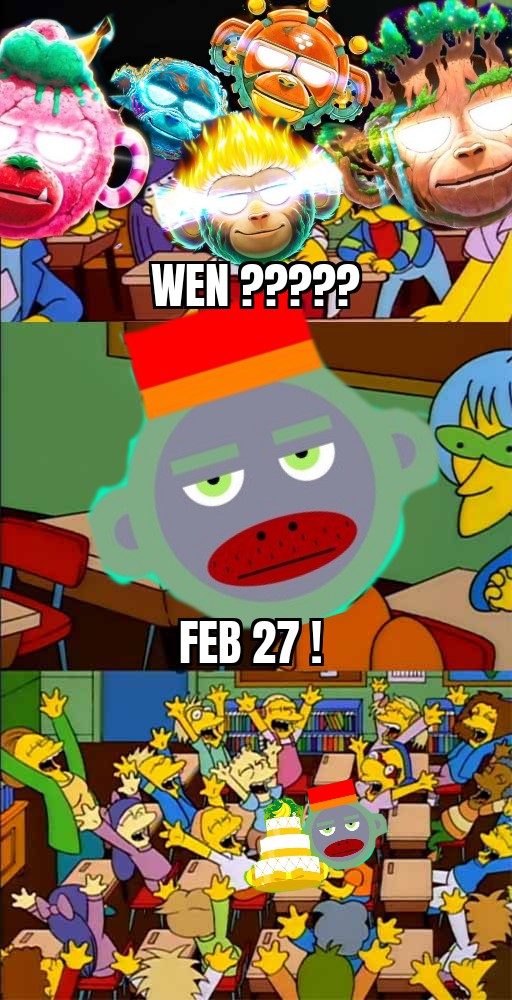 Be ready <a href="/OnChainMonkey/">OnChainMonkey®</a> fam ..... next week <a href="/cardchancer/">cardchancer</a> and OCM team will create a GRAIL 👀🤌🐒 ..... A cake on the menu 🤤🎂 !!!!!