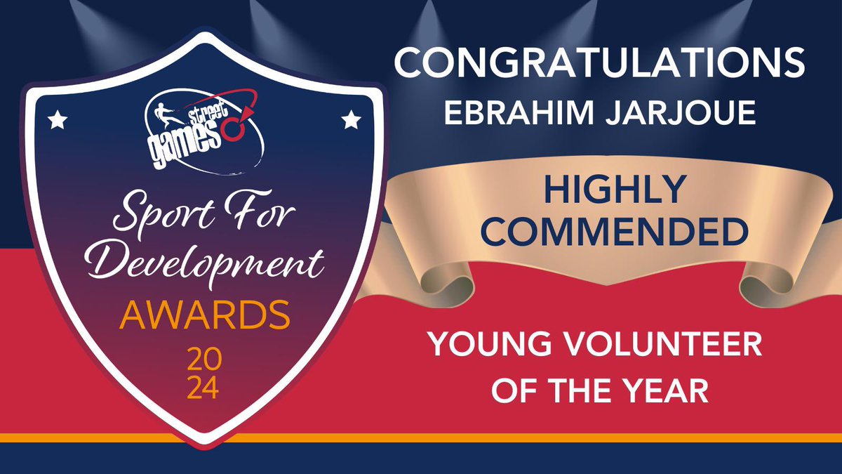 StreetGamesYorkshire (@sgyorkshire) on Twitter photo Congratulations to Ebrahim (big Ibby) <a href="/ChampionsCSH/">Champions Community Sport & Health CIC</a> on his Highly Commended Award- Young Volunteer of the Year ๐
Been at Champions since day 1 and is still there supporting and delivering every week to young people. True role model and top young man. Congratulations to Ebrahim (big Ibby) <a href="/ChampionsCSH/">Champions Community Sport & Health CIC</a> on his Highly Commended Award- Young Volunteer of the Year ๐
Been at Champions since day 1 and is still there supporting and delivering every week to young people. True role model and top young man.