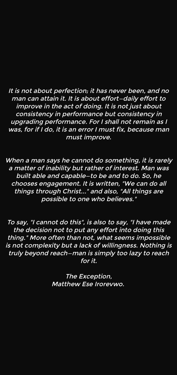 Matthewirorevwo's tweet photo. Nothing is impossible.
#growthmindset #growth #selfawareness #leadership #development https://t.co/d3SbrNWqp5