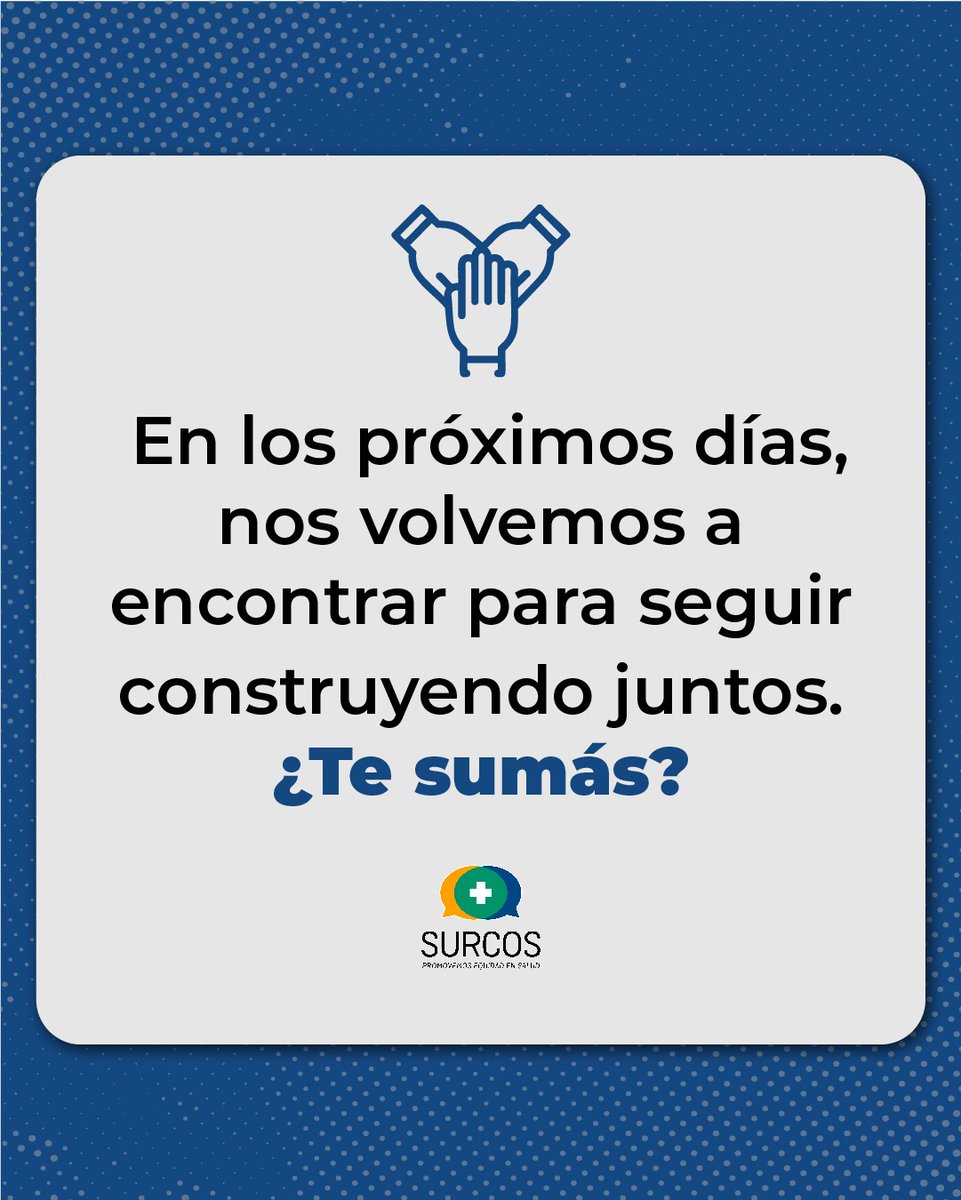 SurcosOrg's tweet image. 📢 PRIORIDADES COMPARTIDAS 2025
📅 Próximos encuentros:
🔹 25/02 → Personas mayores y cuidadores.
🔹 11/03, 25/03, 08/04 → Representantes del Estado y OSC.

💡 Ayudanos a definir las prioridades para 2025 

Inscribite acá 👇🏻
docs.google.com/forms/d/19NfgV…

#Surcos25Años