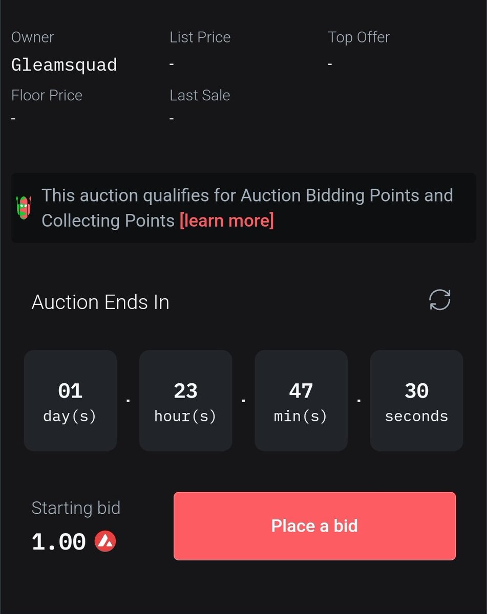 thegleamsquad's tweet image. Have a beautiful day fam 🌞💜
My piece "Nature's Hands" is just relisted on @salvor_io

2-Day Auction 💜
Starting bid: 1 $AVAX

Be the first bidder👇
salvor.io/collections/0x…
#NFTCommunity