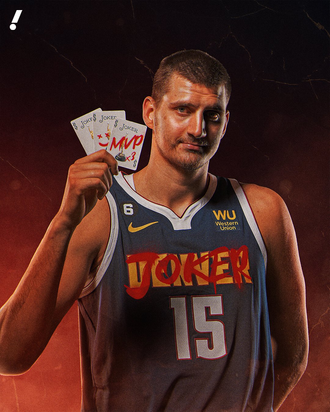 Nikola Jokic MVP 2022-23 Panini NBA Hoops - #187 Denver