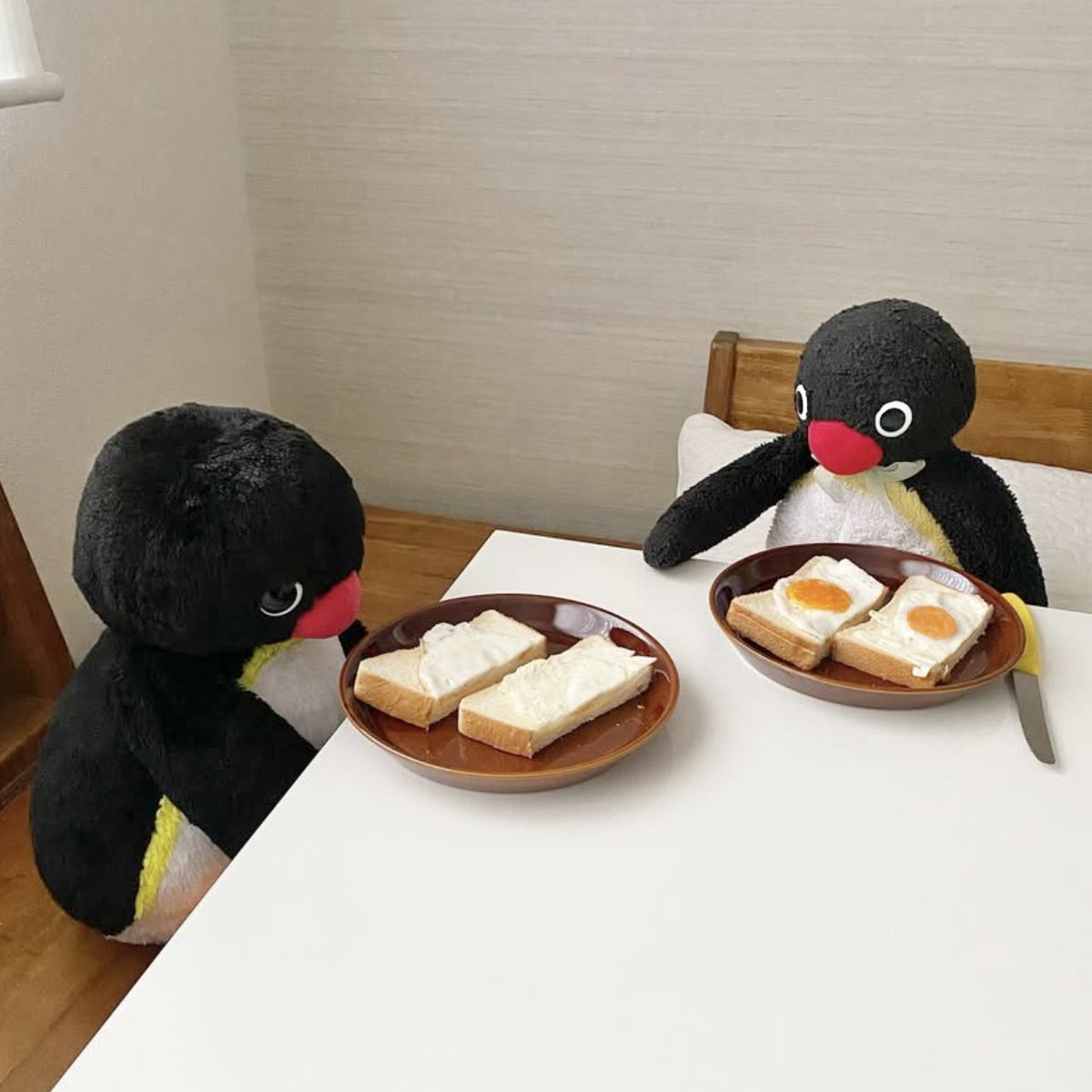 二等分ね🐧🙂