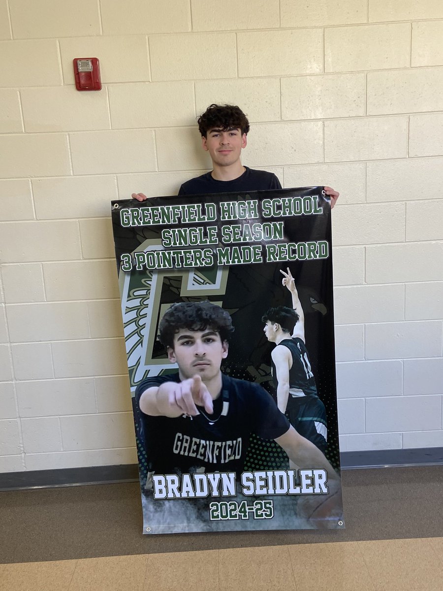 Greenfield Boys Basketball (@hustlinhawksbb) on Twitter photo Congrats to the new 3 point champ at GHS! Senior <a href="/bradyn_seidler/">Bradyn Seidler</a> broke the school record in last weeks win over Brown Deer! Keep shooting, 11! Congrats to the new 3 point champ at GHS! Senior <a href="/bradyn_seidler/">Bradyn Seidler</a> broke the school record in last weeks win over Brown Deer! Keep shooting, 11!