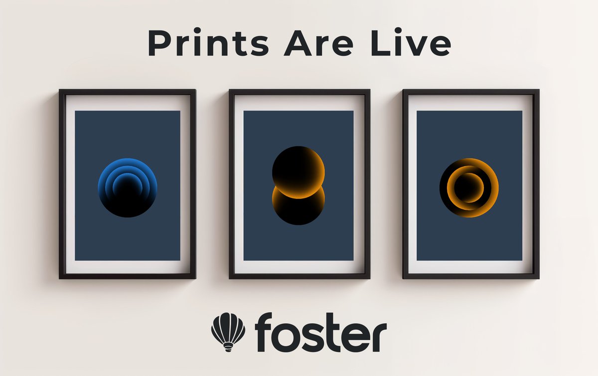 1/ Creators—your art deserves to live beyond a wallet.
Art you can wear. Art you can frame.
Wallets hold keys. Art holds meaning.

Foster Studio is the bridge.

Physical prints, unlocked. 🖼️👇🏽