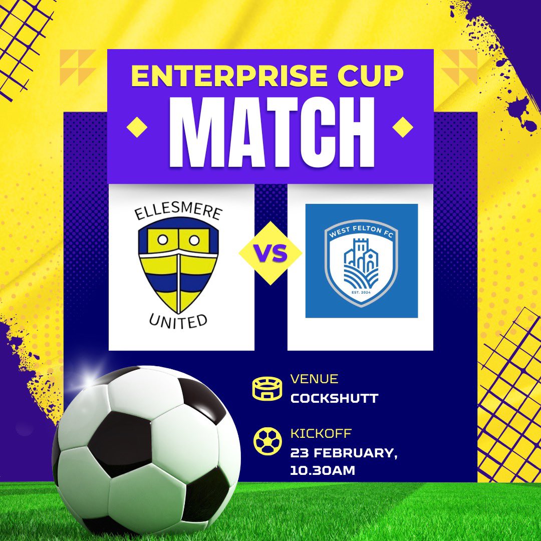 QUARTER FINAL!

Come down this Sunday and watch the lads try and make it to their 2nd semi-final of the season!

We are absolutely flying in the cups this year and it’s sure to be another great match!

UP THE MERE! 🟡🔵