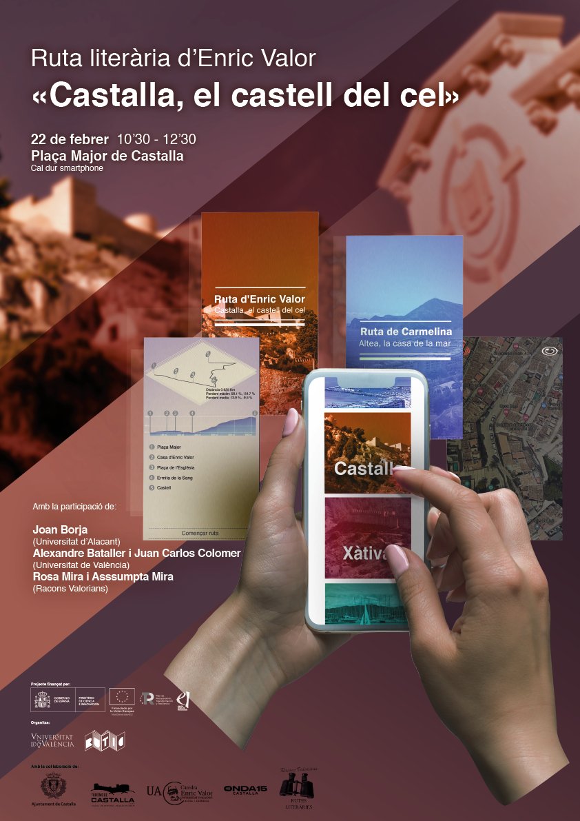 GeografiesLiteràries (@xarxageolit) on Twitter photo El dissabte 22 fem a Castalla, amb l'app RuTIC, la Ruta literària d’Enric Valor «Castalla, el castell del cel». rutic.org/#/info/castalla Serà a les 10'30, a la plaça Major de Castalla. <a href="/joanborj/">Joan Borja</a> El dissabte 22 fem a Castalla, amb l'app RuTIC, la Ruta literària d’Enric Valor «Castalla, el castell del cel». rutic.org/#/info/castalla Serà a les 10'30, a la plaça Major de Castalla. <a href="/joanborj/">Joan Borja</a>