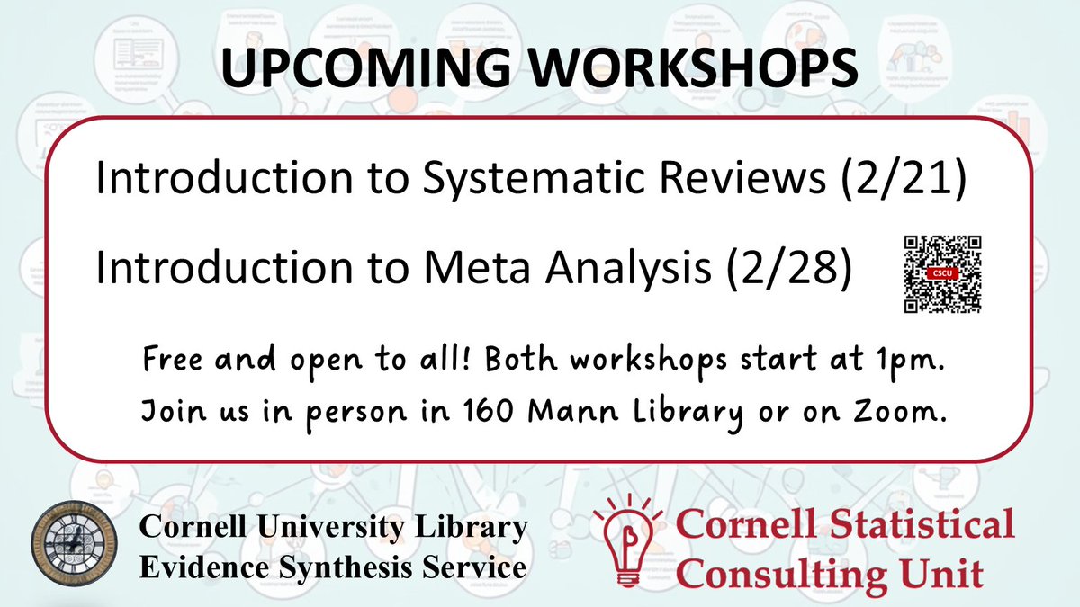 Cornell Statistical Consulting Unit (CSCU) tweet media