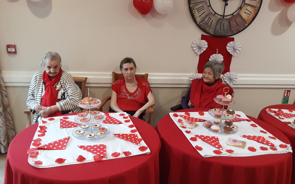 We celebrated valentines day with a Tea party at StAnnes, lots of pink cakes and hearts,couldn't be any sweeter.  #ForestHealthLtd #AmandaScott50