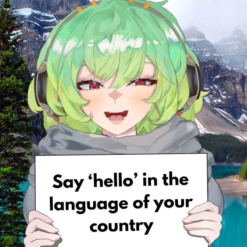 how many hello's can we get this fine morning ~