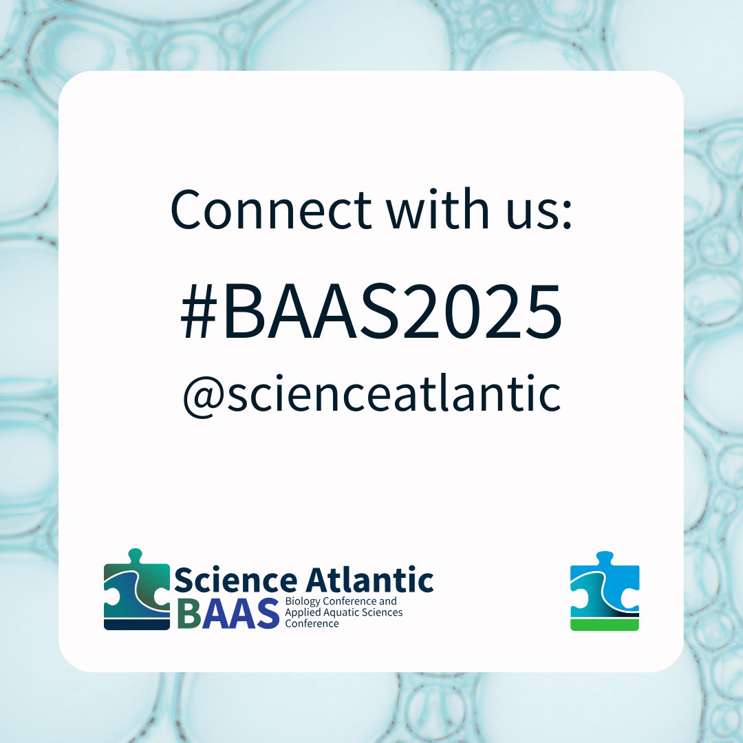 This year, the joint Biology and Applied Aquatic Science (BAAS) conference will be hosted at <a href="/acadiau/">Acadia University</a> in Wolfville, NS. The conference will run from March 7 to 9, 2025.

Registration and abstract deadline is February 28, 2025.

For more information visit the link in bio🔗