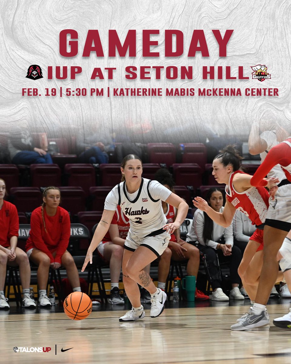 Key conference matchup tonight! 🔥

🆚| No. 14/11 Seton Hill (5:30 pm)
🏟️| Katherine Mabis McKenna Center
🎥| tinyurl.com/57pvx46m 
📊| tinyurl.com/77ad92np 

#TalonsUp
