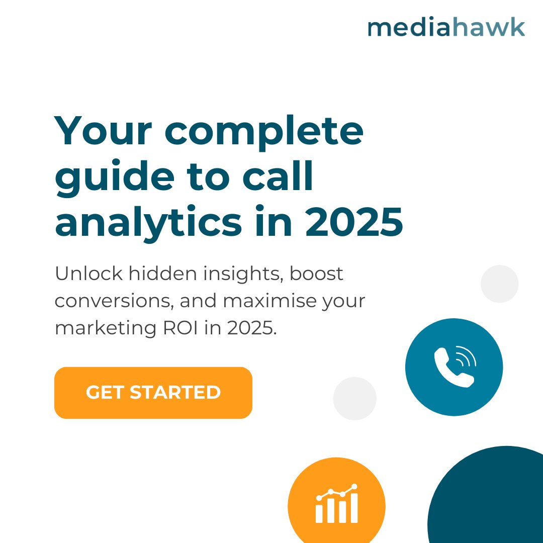 mediahawk's tweet image. Call analytics transforms how businesses track, optimise, and convert inbound calls. 

Our handy guide covers everything you need to know and how to get started 👉 mediahawk.co.uk/blog/call-anal… 

#callanalytics #calldata #phonecalls #marketing #calltracking #martech