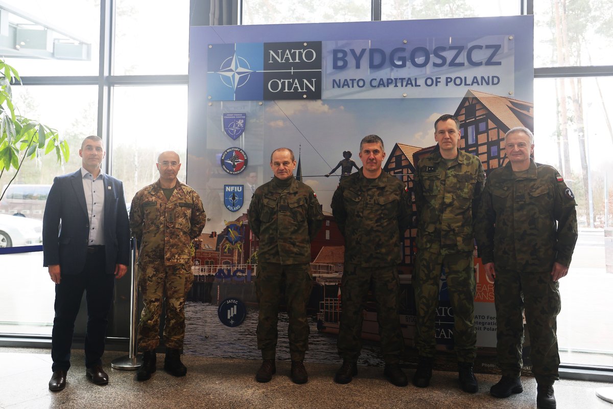 The #Bydgoszcz <a href="/NATO/">NATO</a> family is growing. The board showcases the Alliance's strong presence in the region. <a href="/NFIU_POL/">NFIUPOL</a> deputy commander together with Allied and civilian authorities took part in the event of unveiling the new board.