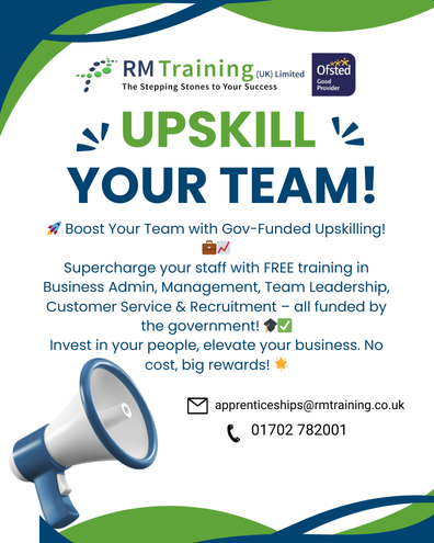 RMTraininguk's tweet photo. #UpskillForSuccess #Training #BusinessGrowth #skillsforlife #growth #RMTraining #apprenticeship #govfunded https://t.co/kiavpZHNZZ