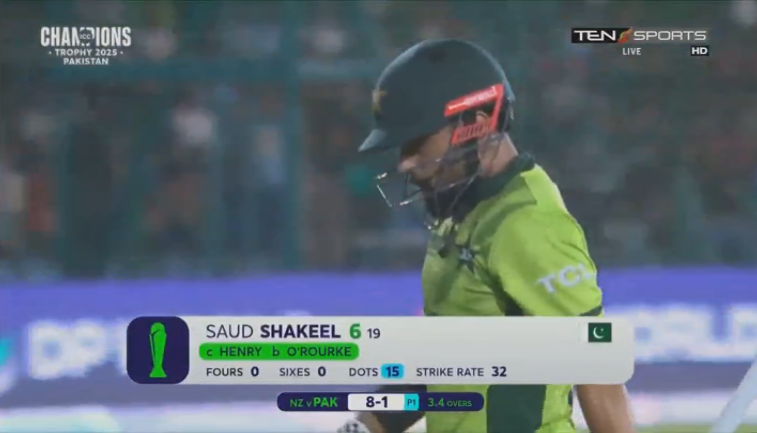 urdusportslive's tweet photo. #PakvNZ #SaudShakeel #ChampionsTrophy https://t.co/dNnObqzxTY