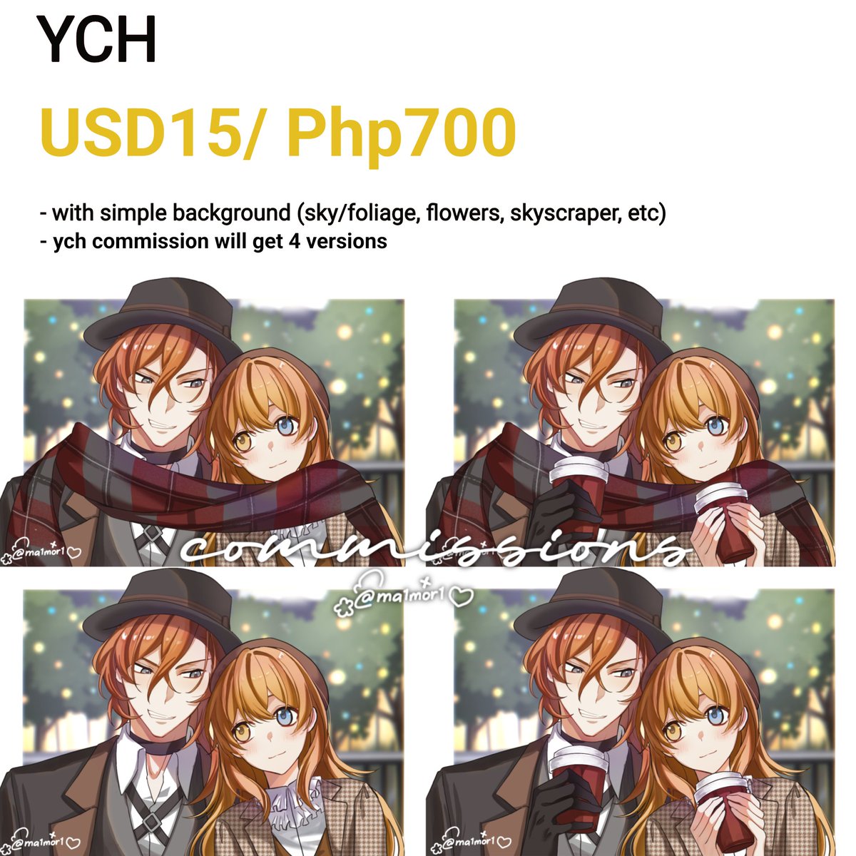 mkmy0127's tweet image. [ RT&apos;s and Like are appreciated]

📣COMMISSIONS OPEN📣

Currently open commissions(10 slots) . 

DM if interested. 

#commissions #commissionsopens