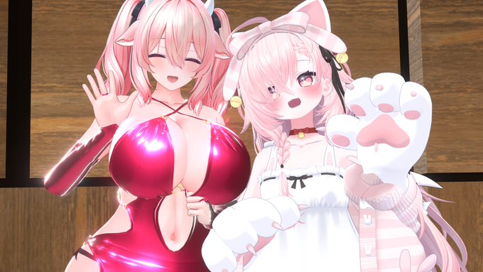 asteriaさんとツーショット～～～!📷️
小さい改変もすごく可愛い～～!!! 