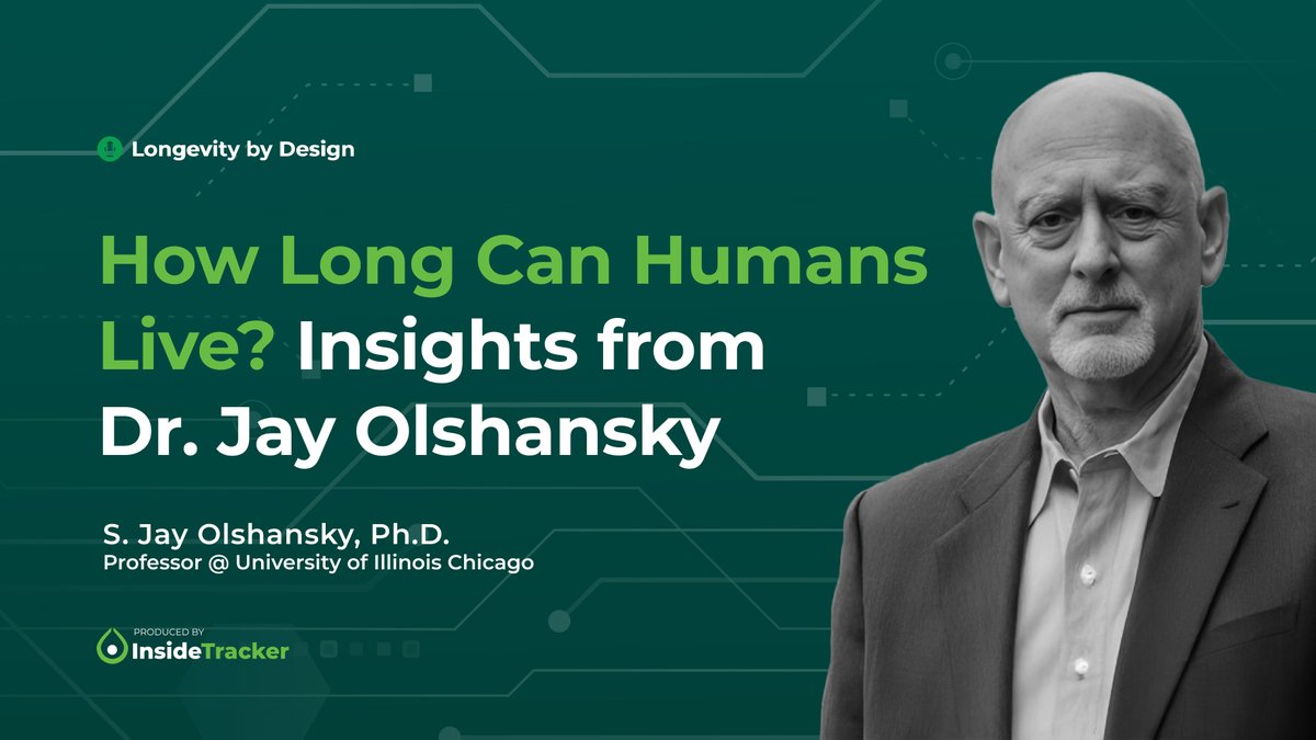 Gil Blander, PhD (@gblander1) on Twitter photo 🔬 How long can humans live? 🎙️ Dr. Jay Olshansky (<a href="/sjayolshansky/">S. Jay Olshansky, Ph.D.</a>) From <a href="/thisisUIC/">University of Illinois Chicago</a> dives into aging limits, longevity science & healthspan on Longevity by Design! Don’t miss it! 🎧 🔗 youtube.com/watch?v=SojJnT… <a href="/InsideTracker/">InsideTracker</a> #Longevity #Healthspan 🔬 How long can humans live? 🎙️ Dr. Jay Olshansky (<a href="/sjayolshansky/">S. Jay Olshansky, Ph.D.</a>) From <a href="/thisisUIC/">University of Illinois Chicago</a> dives into aging limits, longevity science & healthspan on Longevity by Design! Don’t miss it! 🎧 🔗 youtube.com/watch?v=SojJnT… <a href="/InsideTracker/">InsideTracker</a> #Longevity #Healthspan