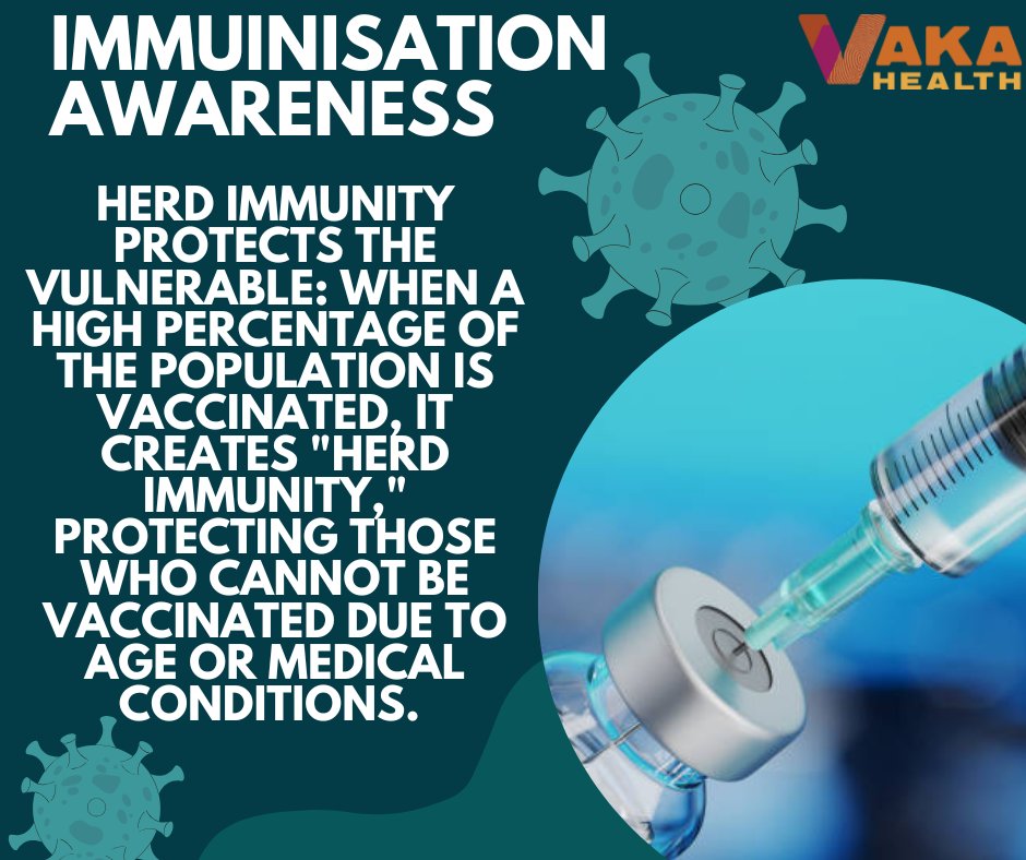 #AwarenessWednesday: Vaccines: 

Vaccines are a cornerstone of modern medicine, saving millions of lives each year.
Individual Protection: Vaccines help your body build immunity against serious diseases  protecting you from severe illness, hospitalization, and even death.