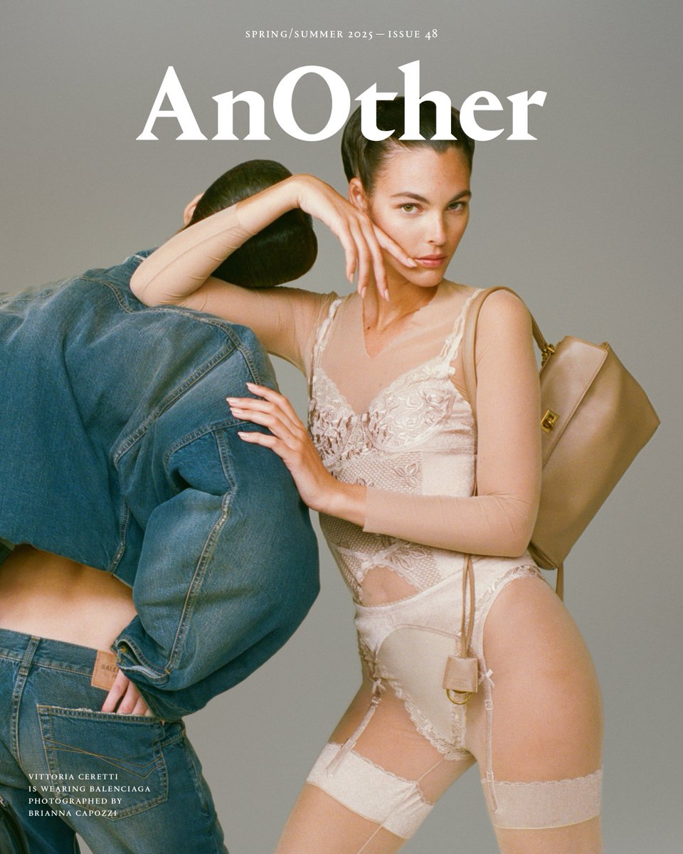 Balenciaga's latest designs demand attention from every angle.

For the cover of AnOther Magazine's Spring/Summer 2025 issue, Vittoria Ceretti showcases the brand’s newest pieces. Photography by Brianna Copozzi
