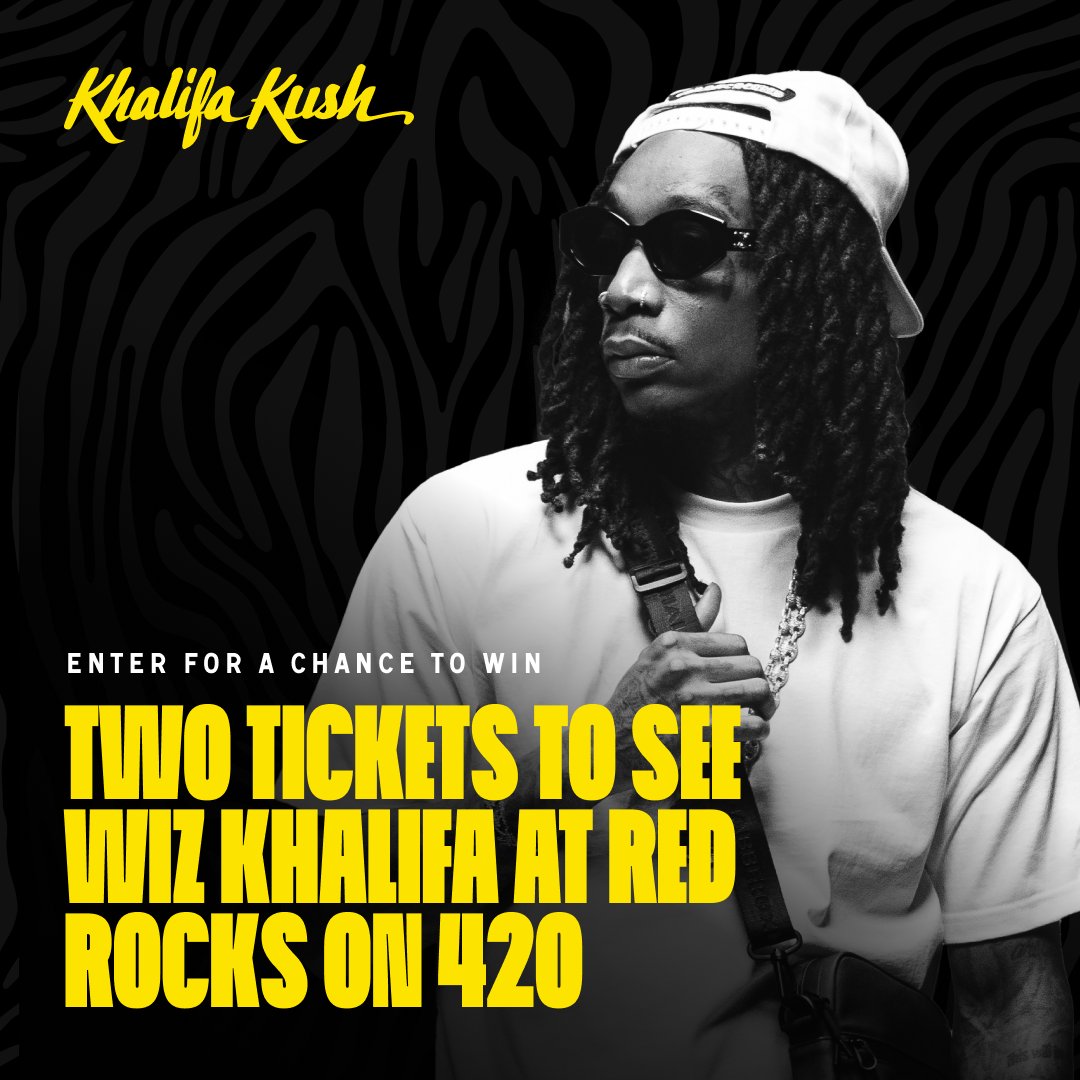 🔥 WIN THE ULTIMATE WIZ KHALIFA EXPERIENCE! 🔥

We’re giving you the chance to see <a href="/wizkhalifa/">Wiz Khalifa</a> live at Red Rocks + meet &amp; greet—the ultimate way to celebrate 4/20🌿🎶

HOW TO ENTER:
1️⃣ Follow <a href="/Trulieve/">Trulieve</a> + <a href="/khalifakush/">Khalifa Kush</a> 
2️⃣ Retweet this post

Don’t miss your chance &amp; enter now! 🎟️✨
