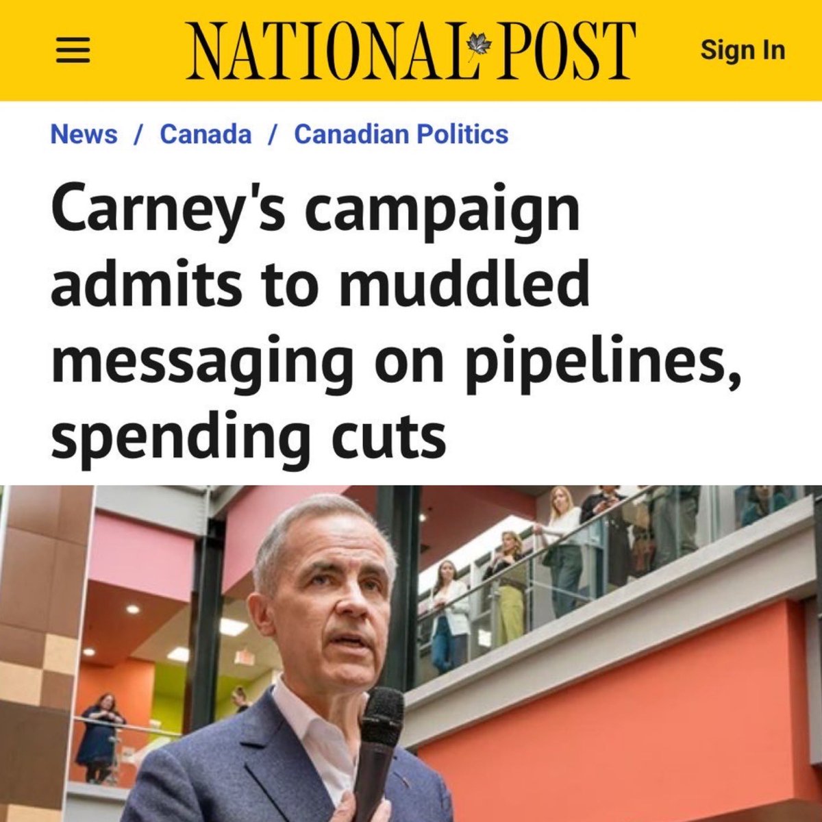 Carbon Tax Carney is two-faced and cannot be trusted. Even his own campaign admits he tailors his message depending on the audience. 

Let’s be clear—Carney will say whatever it takes to get elected. But Canadians know better than to believe a word he says.