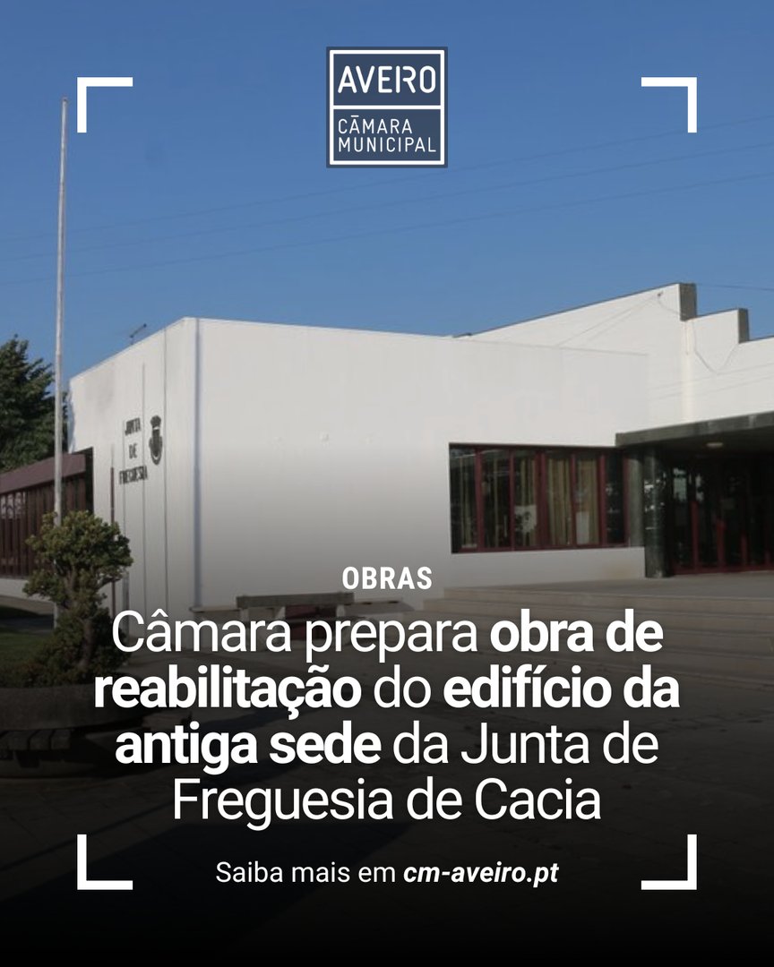 Foi adjudicado o projeto de execução para adaptação do edifício da antiga sede da Junta de Freguesia de Cacia, pelo valor de 35.510€.

Com esta obra, a CMA pretende corrigir diversas patologias que o edifício apresenta.

#municípiodeaveiro #aveiro