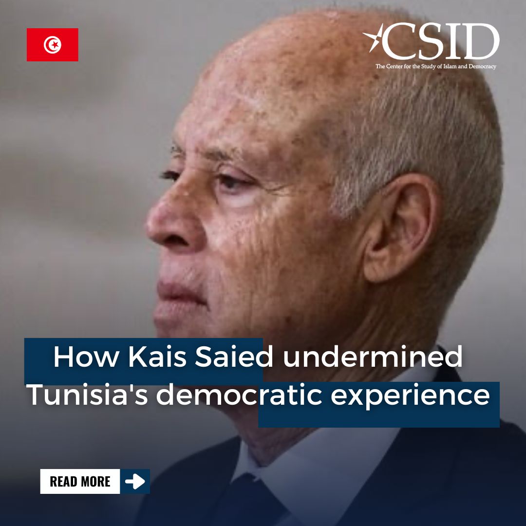 How Kais Saied undermined Tunisia's democratic experience 🇹🇳📉

Hatem Nafti exposes how Tunisia’s democracy is unraveling under Saied’s rule. From political repression and judicial control to conspiracy-driven governance and racial tensions, the book sheds light on the country's