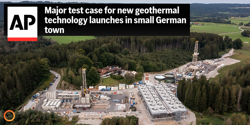 Eavor’s project in Geretsried was recently featured by the Associated Press, spotlighting the company’s importance in advancing clean energy solutions through sophisticated drilling technology. eavor.com/blog/eavors-in…

#Eavor #EnergyForEavor #NextGenerationGeothermal #Geothermal