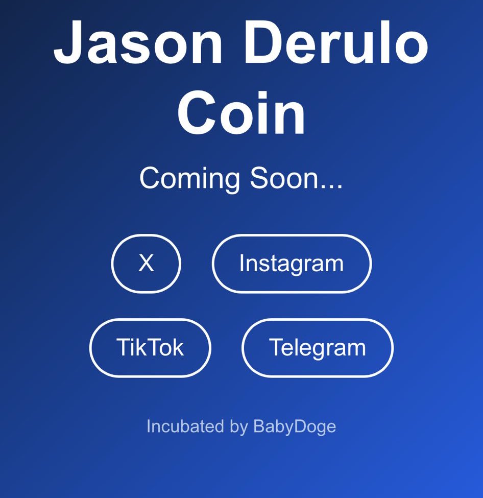 <a href="/AbelCzupor/">Abel</a> <a href="/jasonderulo/">Jason Derulo</a> @JasonDcoin <a href="/BabyDogeCoin/">Baby Doge</a> Jason Derulo is coming back to scam his audience with a new coin once again?