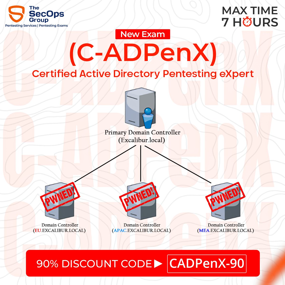 TheSecOpsGroup's tweet image. 🚨 𝗘𝘅𝗰𝗶𝘁𝗶𝗻𝗴 𝗡𝗲𝘄𝘀! 🚨

We are thrilled to announce the launch of 𝗖𝗲𝗿𝘁𝗶𝗳𝗶𝗲𝗱 𝗔𝗰𝘁𝗶𝘃𝗲 𝗗𝗶𝗿𝗲𝗰𝘁𝗼𝗿𝘆 𝗣𝗲𝗻𝘁𝗲𝘀𝘁𝗶𝗻𝗴 𝗲𝗫𝗽𝗲𝗿𝘁 (𝗖-𝗔𝗗𝗣𝗲𝗻𝗫) exam, the 𝗺𝗼𝘀𝘁 𝗮𝗱𝘃𝗮𝗻𝗰𝗲𝗱 𝗔𝗗 𝗽𝗲𝗻𝘁𝗲𝘀𝘁𝗶𝗻𝗴 𝗲𝘅𝗮𝗺 yet! 🎉

𝘞𝘢𝘯𝘵 𝘵𝘰 𝘸𝘪𝘯…