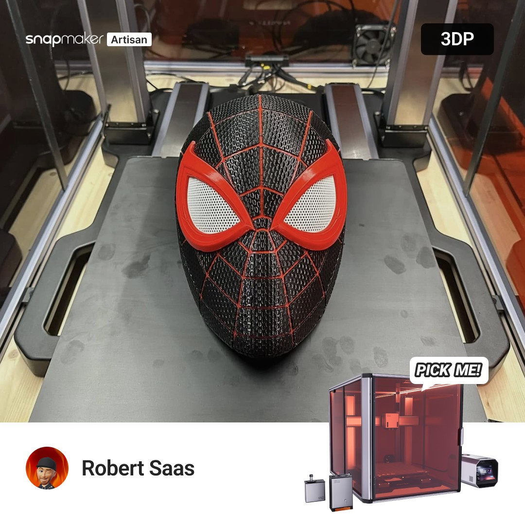 snapmaker's tweet image. 🪄Get Inspired &amp;amp; Create &amp;amp; Share!

From precision models, masks and racing car parts to home décor and everyday essentials🙌—Snapmaker makes it all a breeze!😏#SnapmakerShowcase

📌Machine: Snapmaker Artisan Series 3-in-1 3D Printer
🛒Shop Now: us.snapmaker.com/products/snapm…

👍Got a