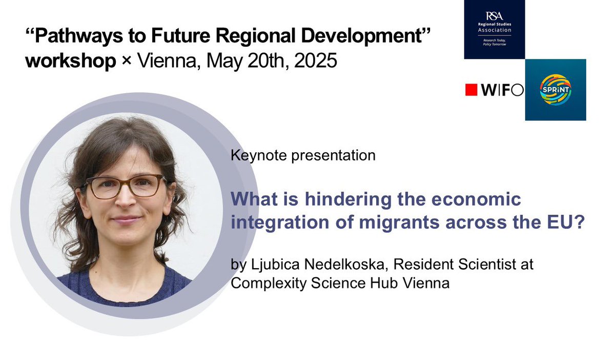 SPRINT Research Network (@sprint_rsa) on Twitter photo Check out our guest speaker <a href="/LjubicaNed/">Ljubica Nedelkoska</a>’s topic for the workshop in Vienna this May! Check out our guest speaker <a href="/LjubicaNed/">Ljubica Nedelkoska</a>’s topic for the workshop in Vienna this May!