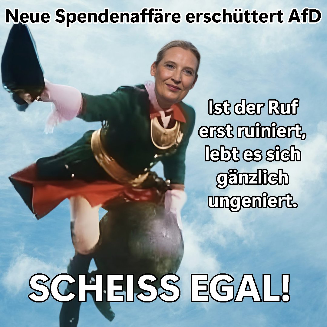 Schlafsheep's tweet image. Ist der Ruf erst ruiniert, lebt es sich gänzlich ungeniert. #afd #spenden