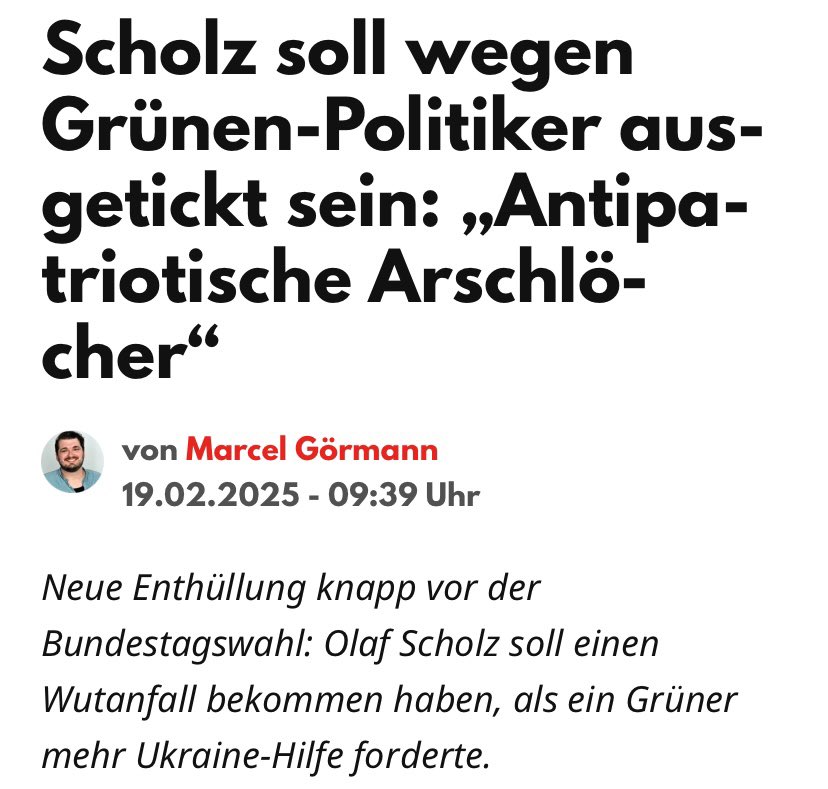 Grüne: Hey Olaf, können wir die Ukraine vielleicht etwas mehr unterstützen? 👉👈

Olaf: