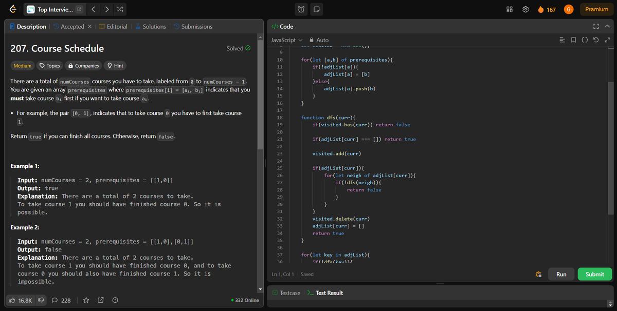 coding_ez24105's tweet image. Consistently tackling complex problems! 🚀 Today, I solved:
🔹 Course Schedule
🔹 Course Schedule II
🔹 Snake and Ladders
🔹 Minimum Genetic Mutation
Every challenge brings new insights! 💡
#LeetCode #Coding #100DaysOfCode