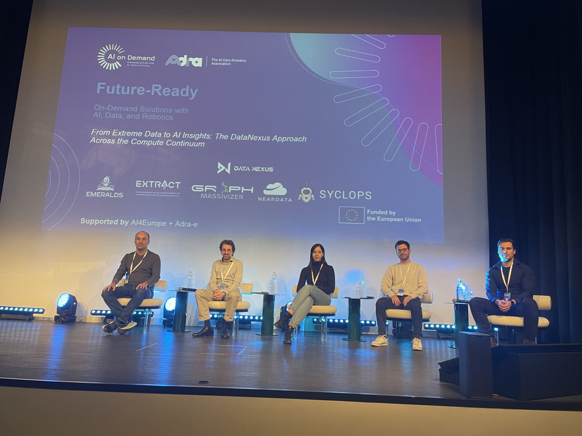Neardata2023's tweet image. 🚀 Together with the #DataNexusCluster projects, @Neardata2023 was in Brussels for the Future-Ready event, organized by @Adra_eu_➡️ future-ready.zohobackstage.eu/On-Demand-Solu…
Huge thanks to @pedrotgn for your representation! 🎉

@EXTRACT_EU_proj @graphmassivizer @EMERALDSeu @syclopseu @Neardata2023