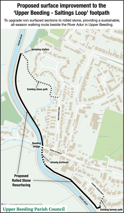 Stephen59511652's tweet photo. Just to let you know that the pathway from Salltings Field, Upper Beeding to Dawn Crescent has been completed. https://t.co/9V7xZdBrLX