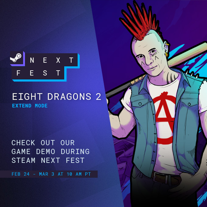 DragonsEight's tweet image. Our demo is now live on Steam in advance of #SteamNextFest! 🥊

store.steampowered.com/app/3462020/Ei…

Be sure to go to our demo page to leave feedback &amp;amp; suggestions!