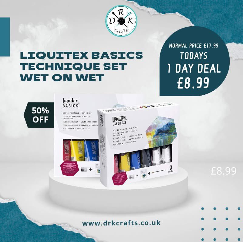 Love painting? You need our Liquitex basic technique set.

Learn more about this set by following this link below…

Shop Now: drkcrafts.co.uk

#craftinguk #creativecrafts #onlinecrafts #craftshopping #crafting #diycrafts #create #creative #drkcrafts #craftsuk #crafters