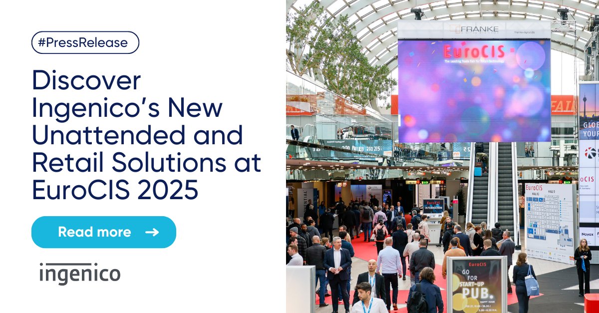 ingenico's tweet image. 🚀 2 days to go! Join us at #EuroCIS2025 in Düsseldorf!

📍 Hall 9, Stand D46 – Discover how our latest #AXIUM range &amp;amp; #biometric #payment solutions are #MovingCommerceForward

See you there! 👋
ingenico.com/en/newsroom/pr…

#GoBeyondToday