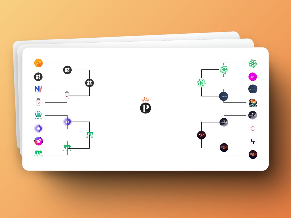 PitchBracket's tweet photo. 🚨Round 3 of PB 3 has started! Only 4 products left...

Openspot - Motrest
@uptimebeats - @ucuzaicom https://t.co/WLG1fZzqKb
