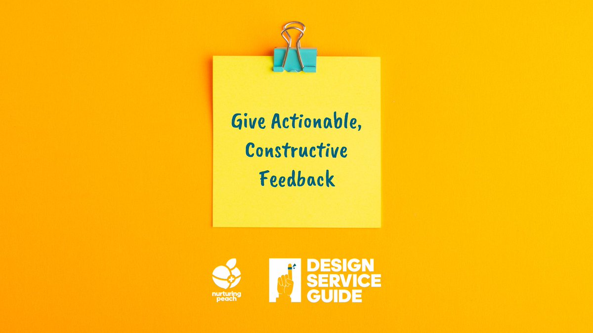 nurturingpeach's tweet image. Provide Constructive Feedback
 🛠Feedback matters! Share actionable, specific input to guide refinements and improvements. Let’s get it right!
#DesignFeedback #CreativeInput #NurturingPeach #WeSpeakDesignFluently