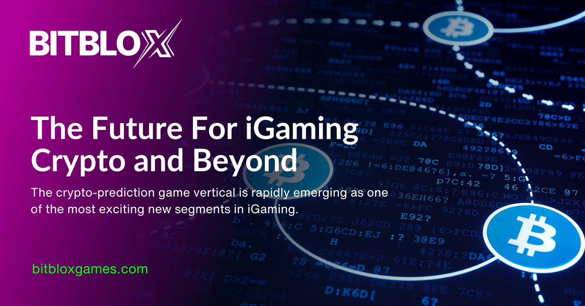 The #CryptoPredictionGames vertical is rapidly emerging as one of the most exciting new segments in iGaming and it’s here to stay. 🎰

Ready to have next-gen crypto games on your platform? Get in touch:  contact@bitbloxgames.com 📩

#iGaming #OnlineCasino #BitbloxGames