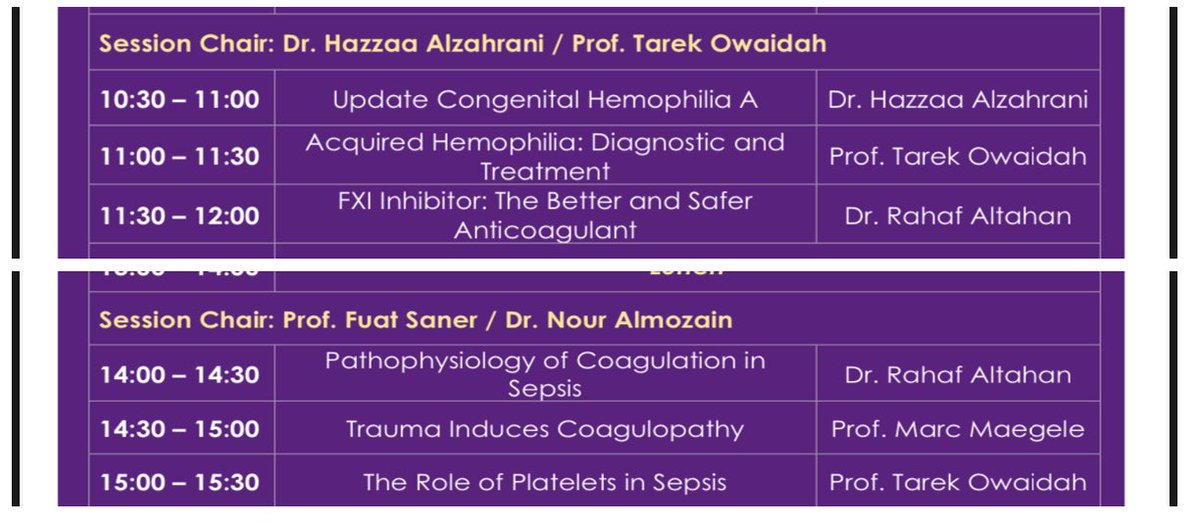 Excited to participate in the Masterclass in Coagulation this Saturday!

🔎 Factor XI inhibitors: The future of anticoagulation?
🦠 Sepsis-induced coagulopathy: Pathophysiology and unique features!

Looking forward to discussing these evolving and challenging topics and meeting