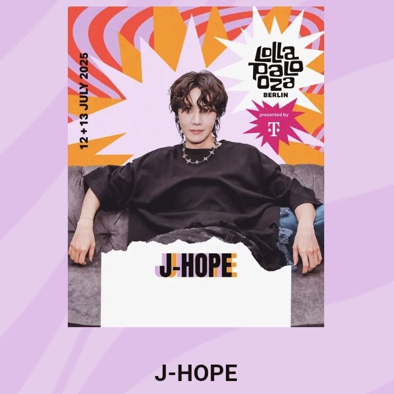 btschartsxdaily's tweet photo. [NEWS] #Jhope has been announced as a headliner at Lollapalooza Berlin on July 12 &amp; 13!

📍Olympiastadion &amp; Olympiapark Berlin

HOBIPALOOZA IS COMING
J-HOPE AT LOLLAPALOOZA BERLIN
J-HOPE IS COMING
#JHOPE #HOBIPALOOZA https://t.co/nZuJqy3csc
