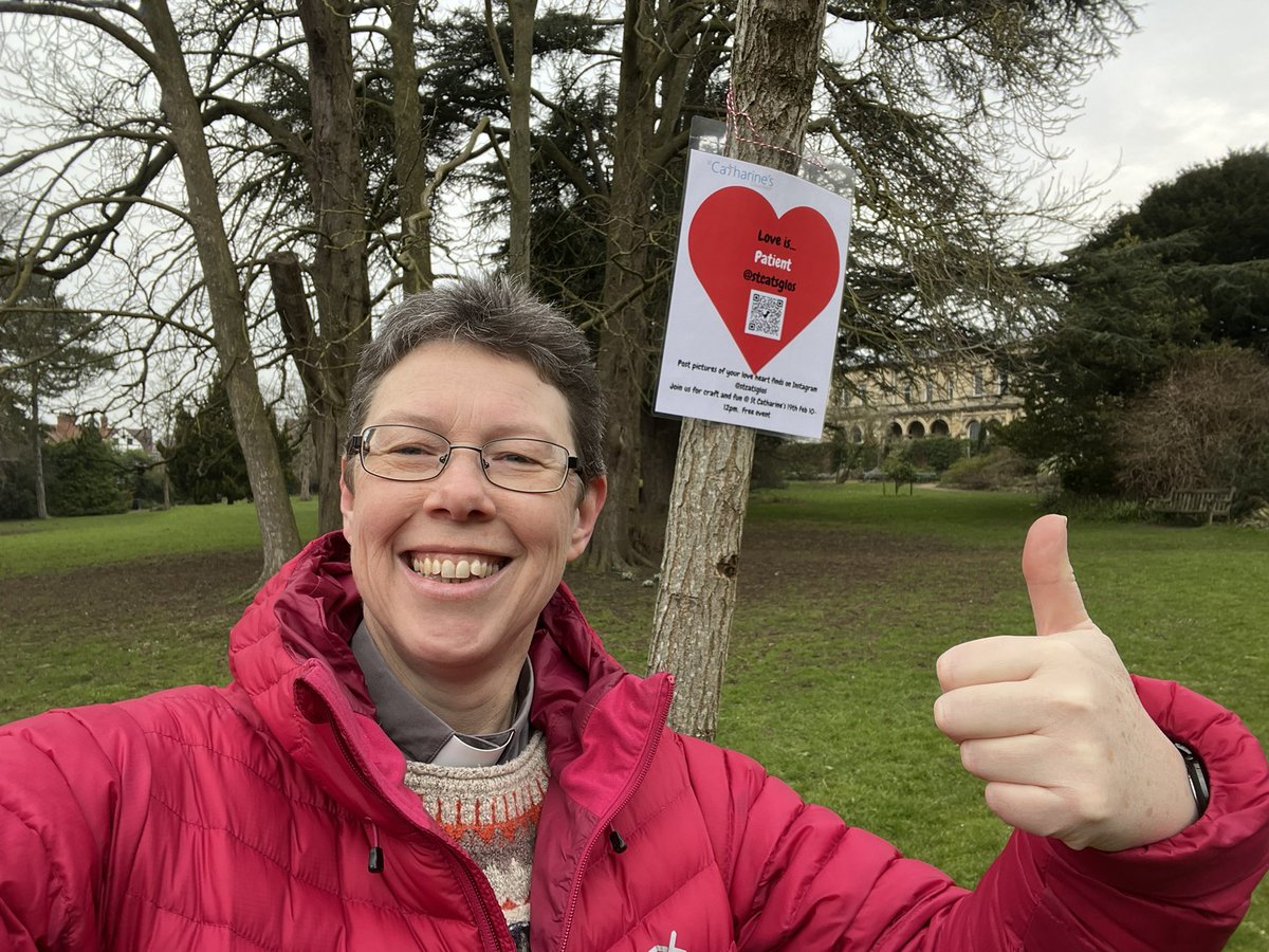 Love Is…. trail at Hillfield Gardens today and then drop in to St Catharine’s London Road GL2 0RR for crafts and cake 🤩