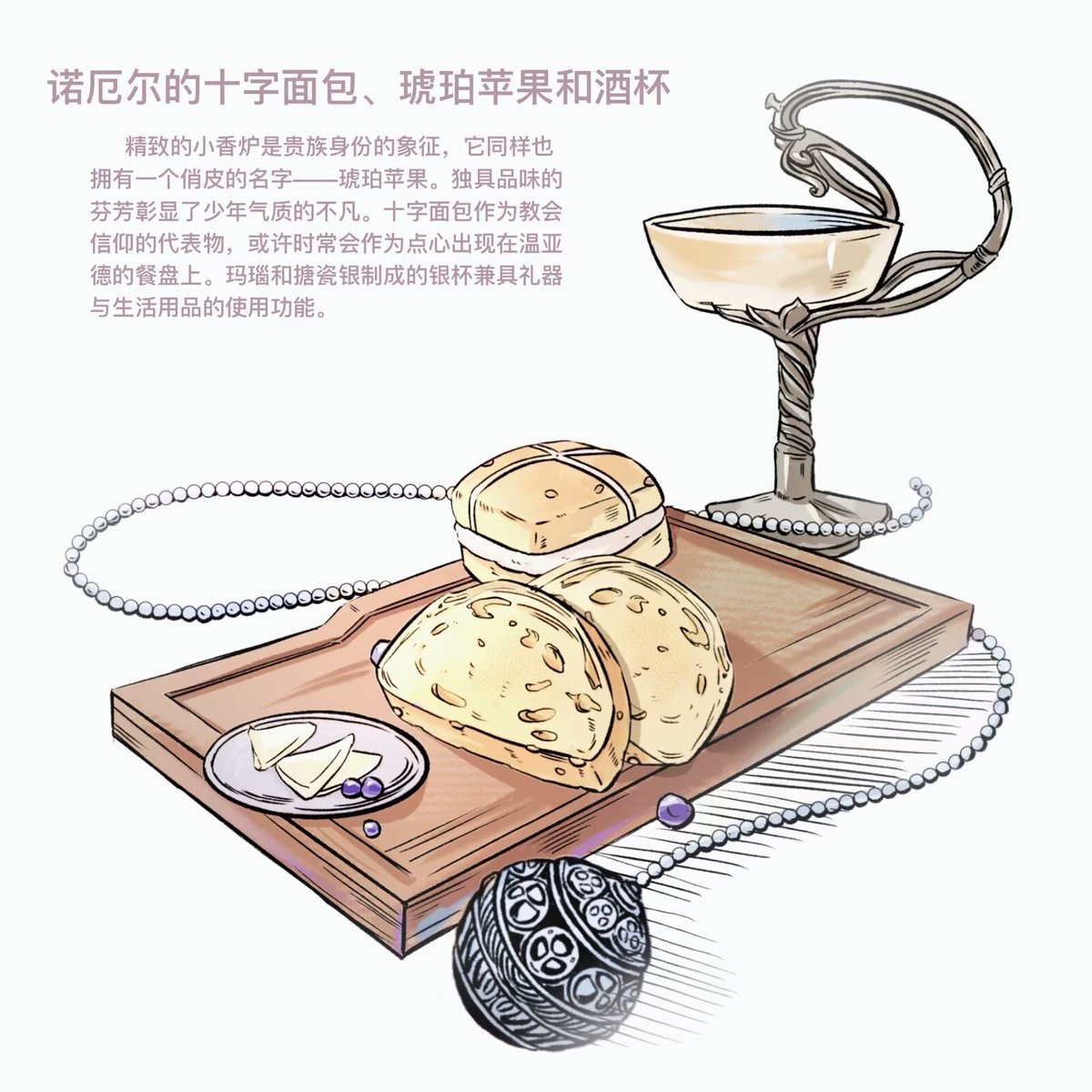 #oc 
#Procreate 
#food 
#commission 
一些最近的食物图片—！是关于oc的印象小物