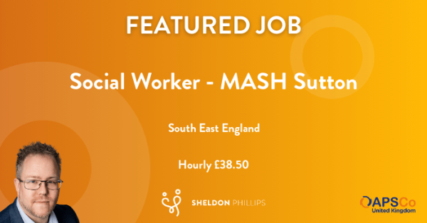 Sheld_Phillips's tweet photo. New opportunity! Social Worker - MASH Sutton, Hourly £38.50 per hour - #SouthEastEngland. https://t.co/IOUlhzVeJ1